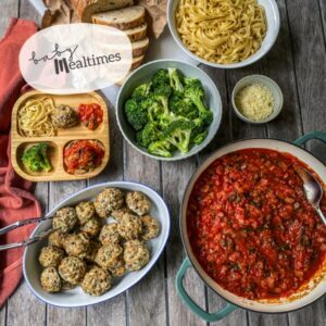 BMT Chicken and lentil meatballs with spaghetti (Sarah photo)