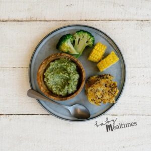 Cous cous and broccoli puree 1057391