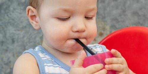Stock image-Straw-cup-drinking